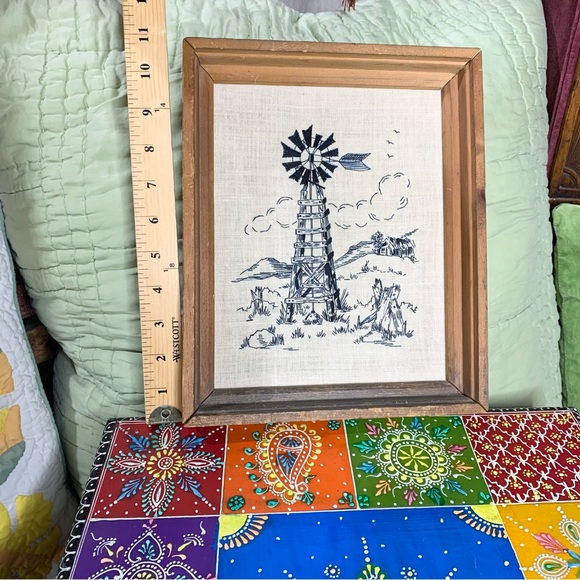 70s Farmhouse Embroidery Set of 2 - Picture 6 of 11